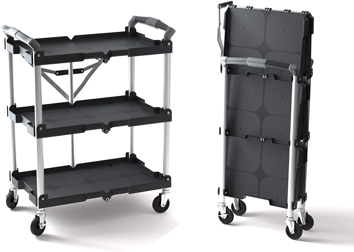 Folding Collapsible Service Cart Regular, 150lb. Capacity