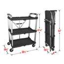 Folding Collapsible Service Cart XL, 300lb. Capacity
