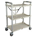 Folding Collapsible Service Cart XL, 300lb. Capacity