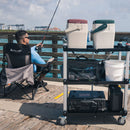 Folding Collapsible Service Cart Regular, 150lb. Capacity, Black