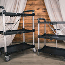 Folding Collapsible Service Cart XL, 300lb. Capacity
